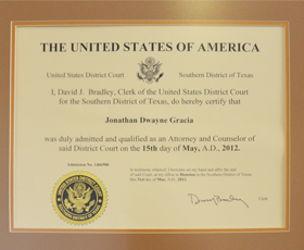 Federal Court Certification, May 31, 2012